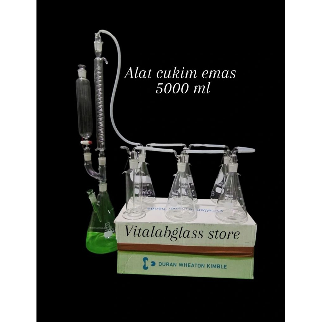 destilasi cukim emas 5000 ml duran 1set ramah lingkungan