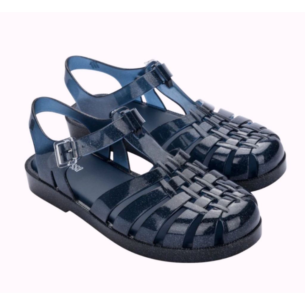 SALE MELISSA POSSESSION SHINY BLUE/BLUE GLITTER BIG SIZE