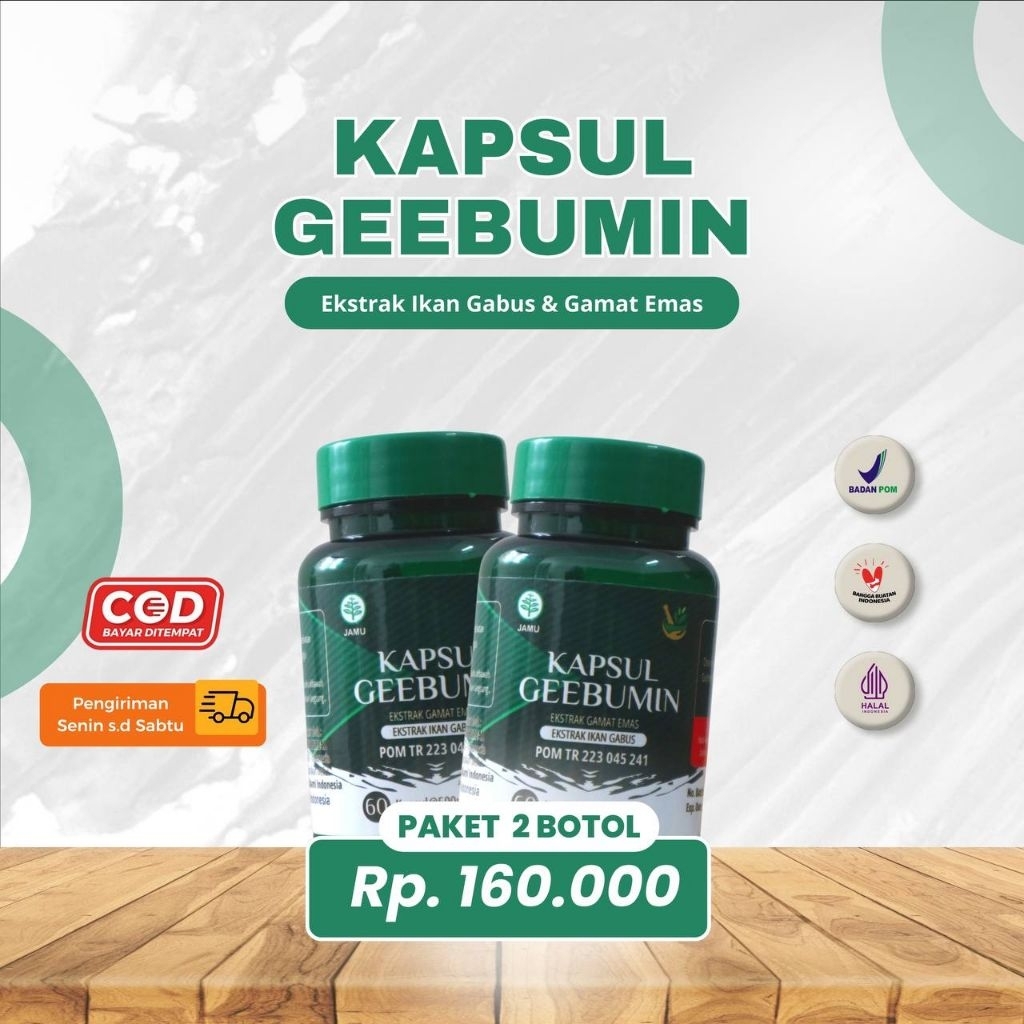 kapsul ikan gabus plus gamat geebumin