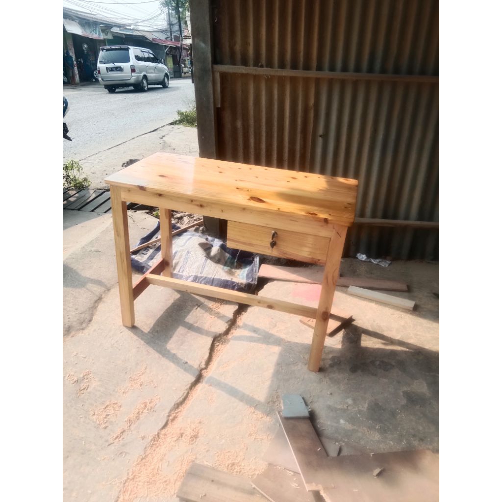meja laci /meja kasir kayu jati belanda