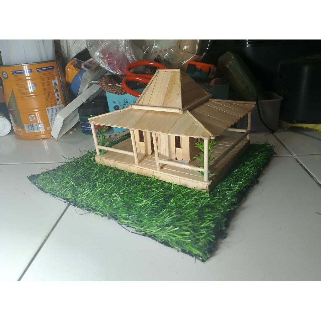 ready cod miniatur rumah adat joglo