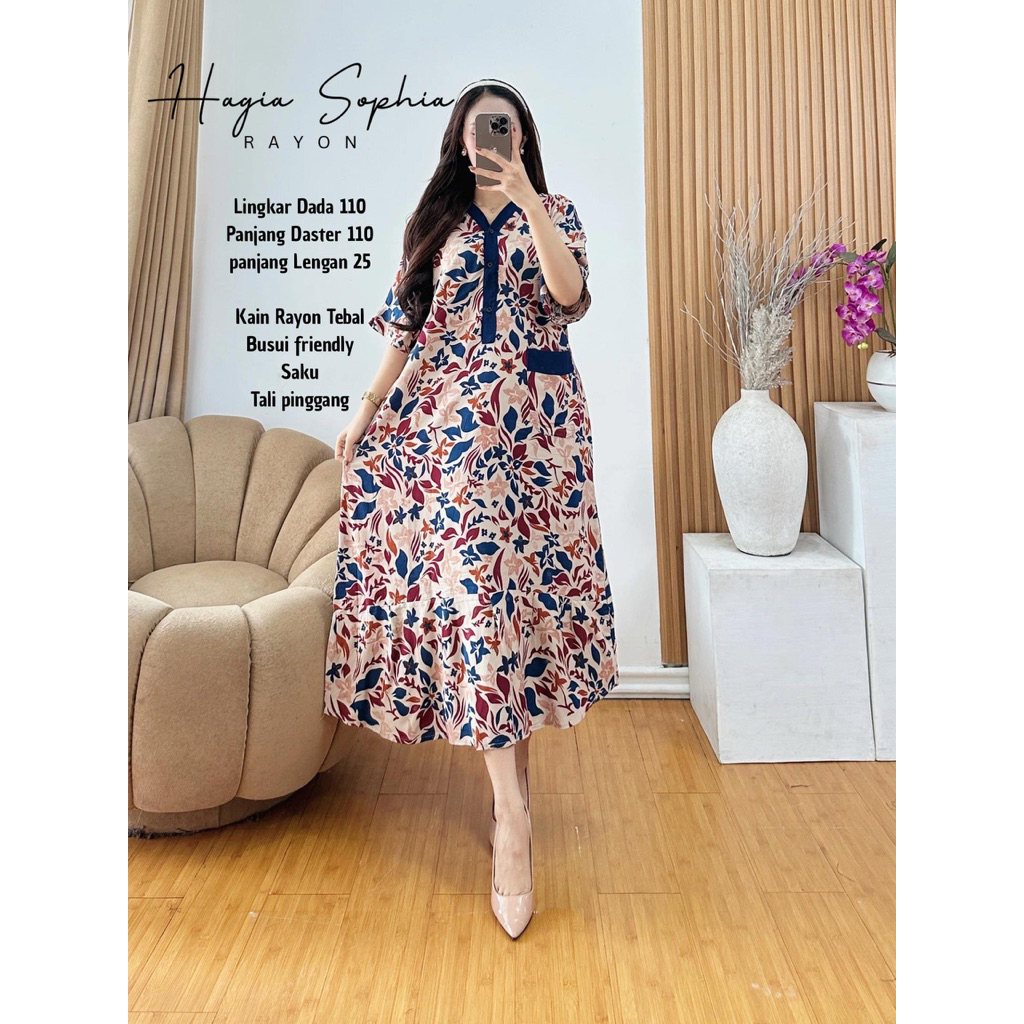 Hagia Sophia Rayon - Daster Hagia Sophia Daily Dres Batik Rayon