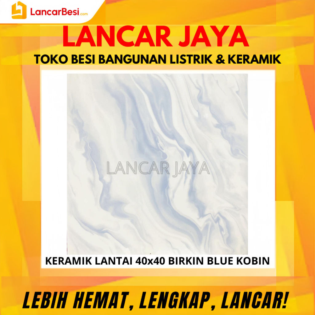 Keramik Lantai 40x40 Birkin Blue Kobin Hanya Untuk Area Jogja & Sekitarnya
