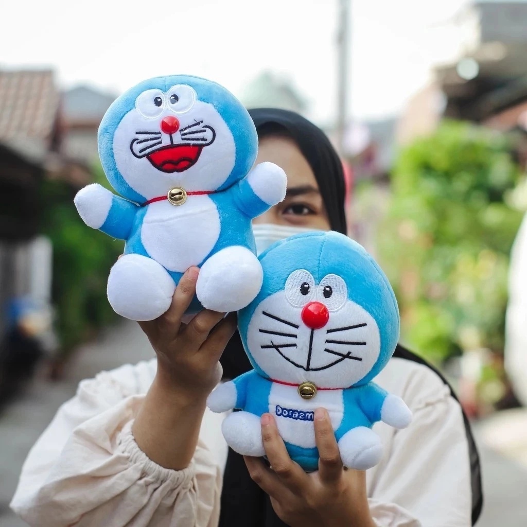 Boneka Doraemon mini murah Ukuran S lucu dan imut/boneka doraemonterbaru/boneka doraemon