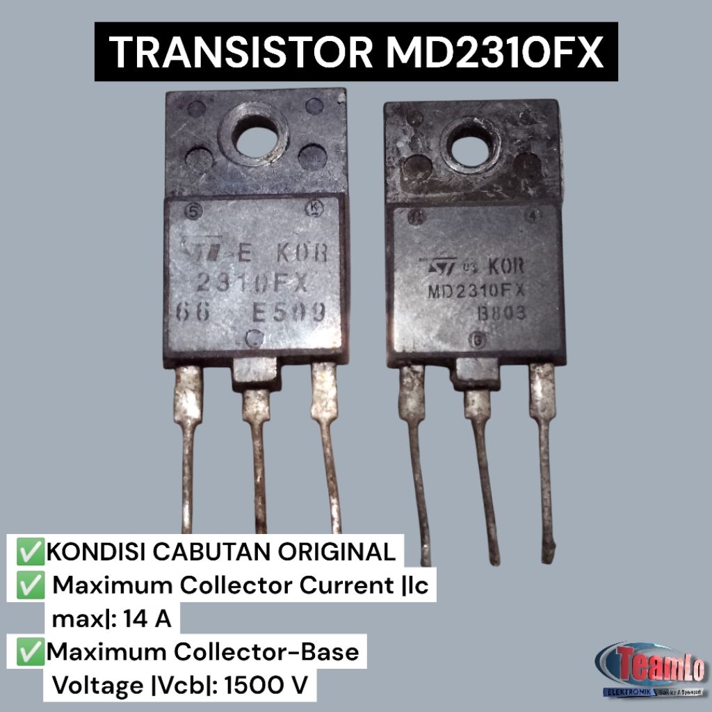 TR Horisontal tv & power supply J6810 J6812 MD2310 Pengganti C6090 C6092 - Original Cabutan