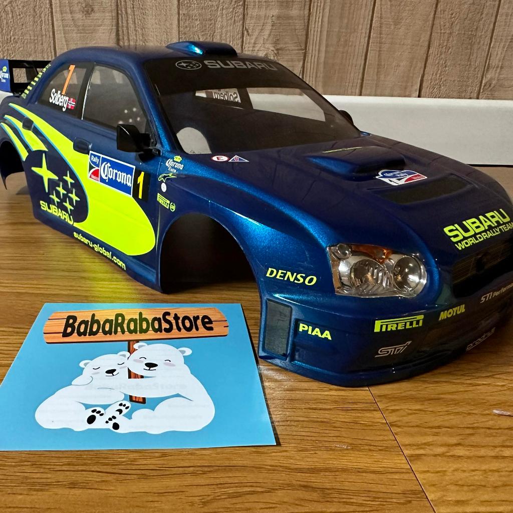 Body RC Tamiya Super Rare Subaru Impreza Blobeye WRZ WRC Drift Rally 1/10 Peter Solberg