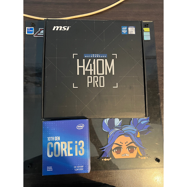 Motherboard MSI H410m Pro, Intel Core I3 10100f
