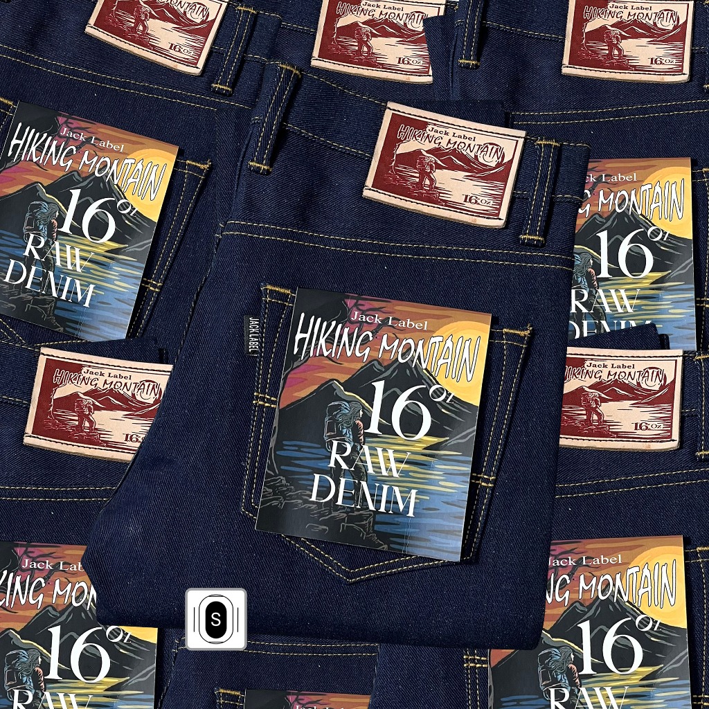 Jack Label 16oz Selvedge Accent Sanforized Deep Indigo