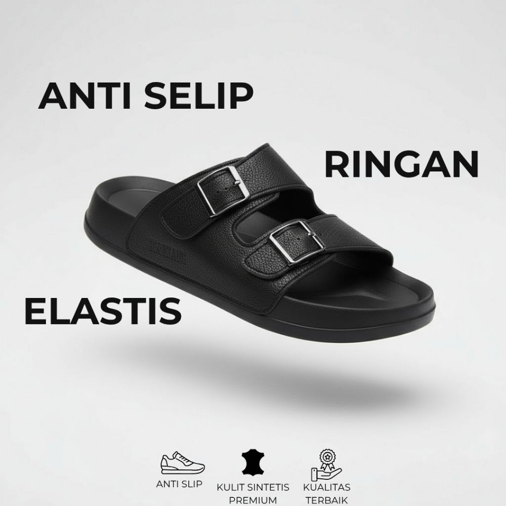 PAMATE Sandal Slop Birkenstock Pria Casual Selop Casual Gunung Wanita Karet