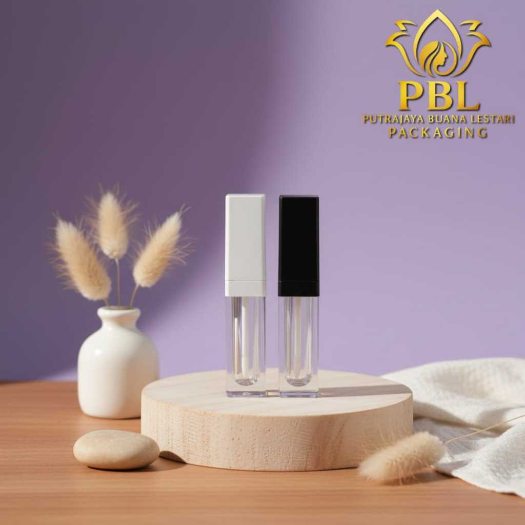 Botol Lip Cream 4ml Kotak/ Botol Lip Gloss 4ml / Botol Acrylic 4ml Square