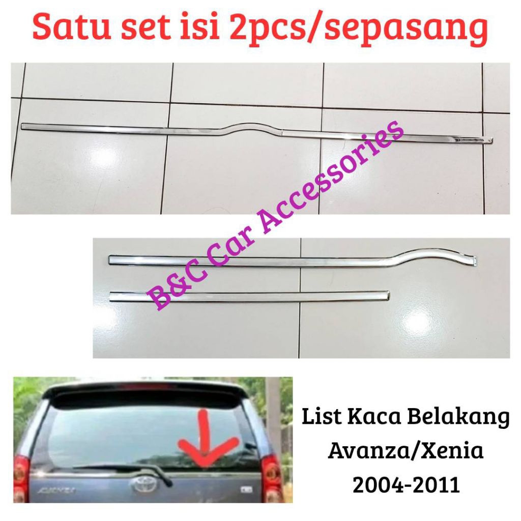List kaca belakang Avanza/Xenia lama