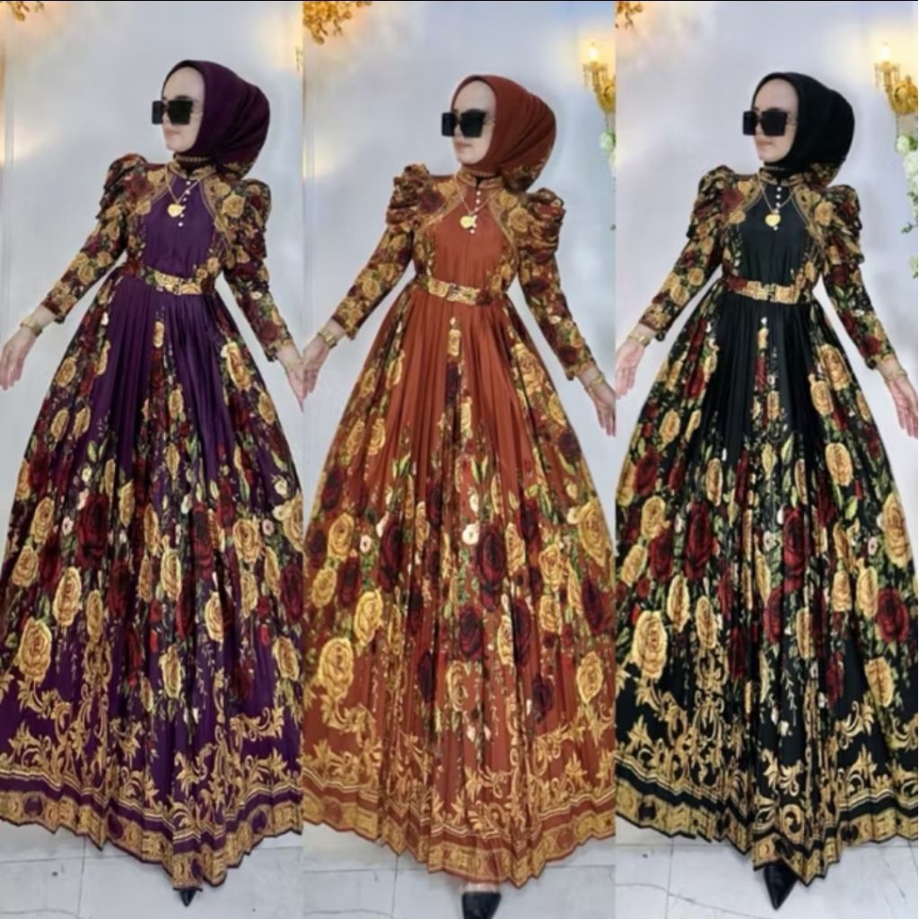 "NEW SHR ORI"READY MAXI DRES RATU SULTAN PRINCES BY SHR ORIHIGH QUALITYBEST SELLER SIAP KIRIM