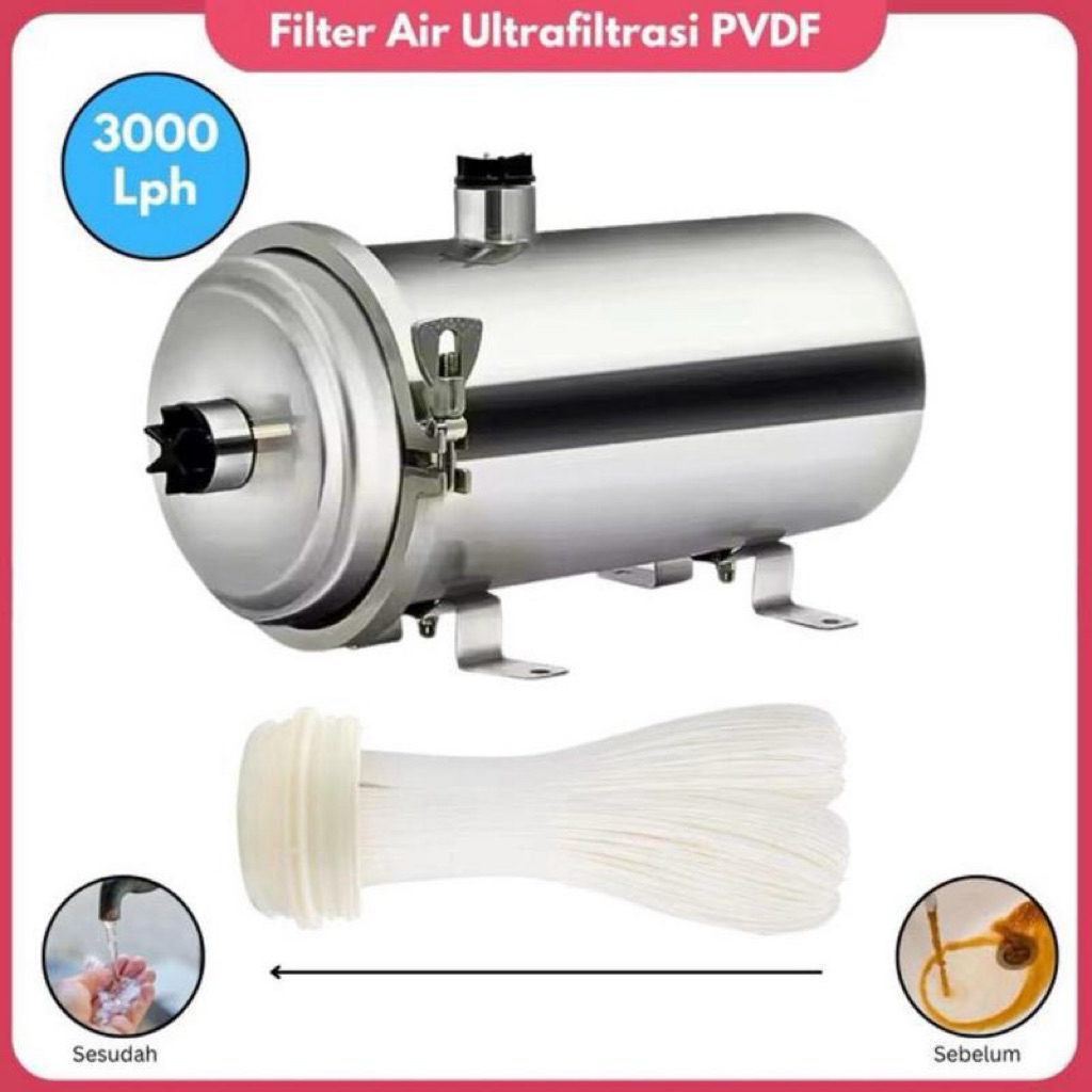 ultrafiltrasi pvdf 3000 Membrane Ultrafiltrasi PVDF UF 3000 LPH