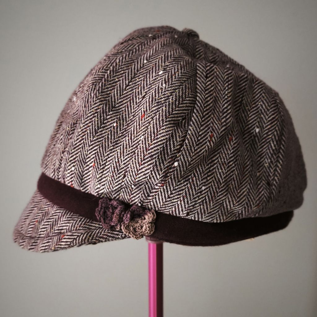 esprit newsboy cap wool