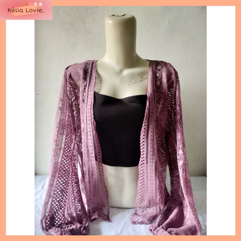 Cardigan / outer wanita brukat