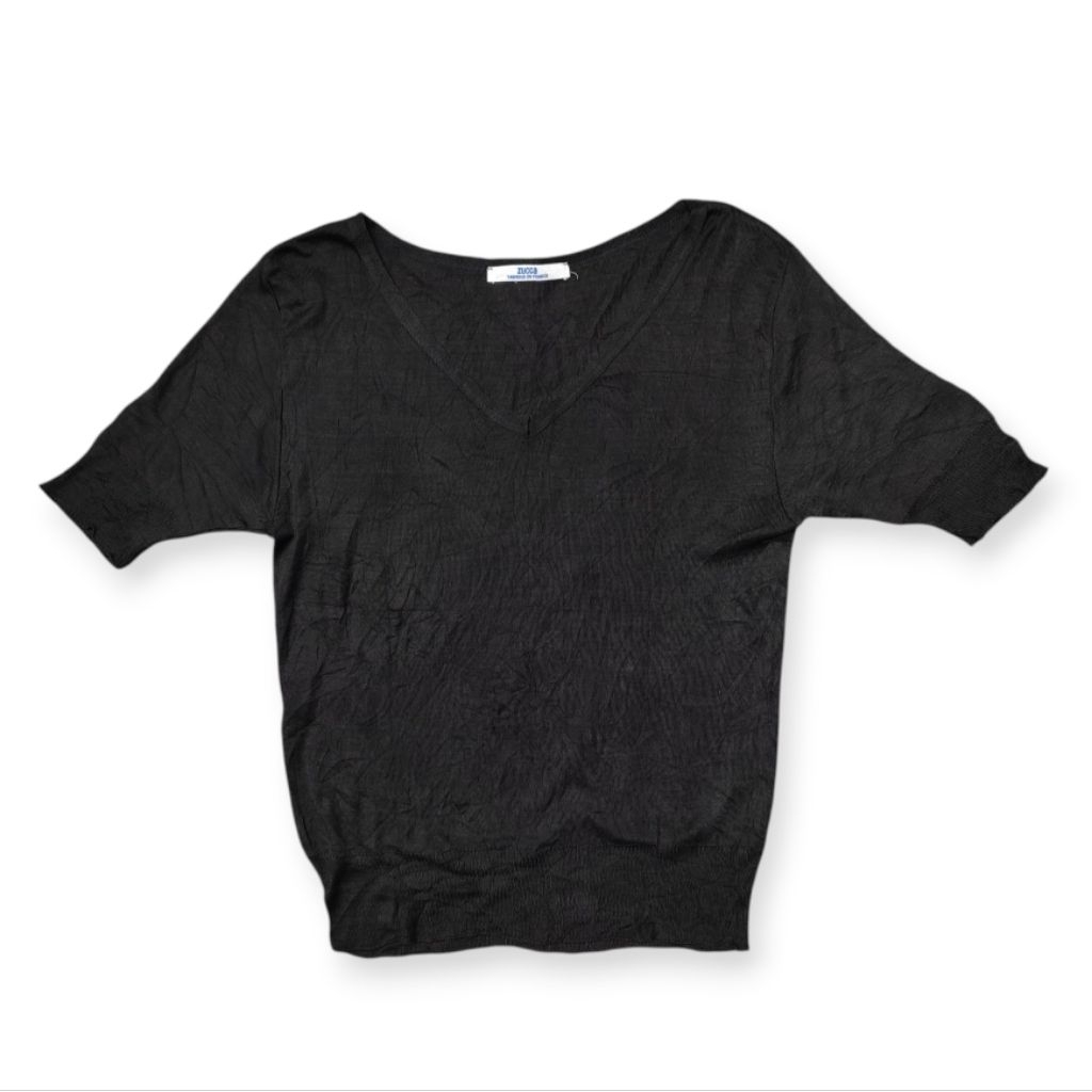 Zucca by Issey Miyake V-Neck Knit Top