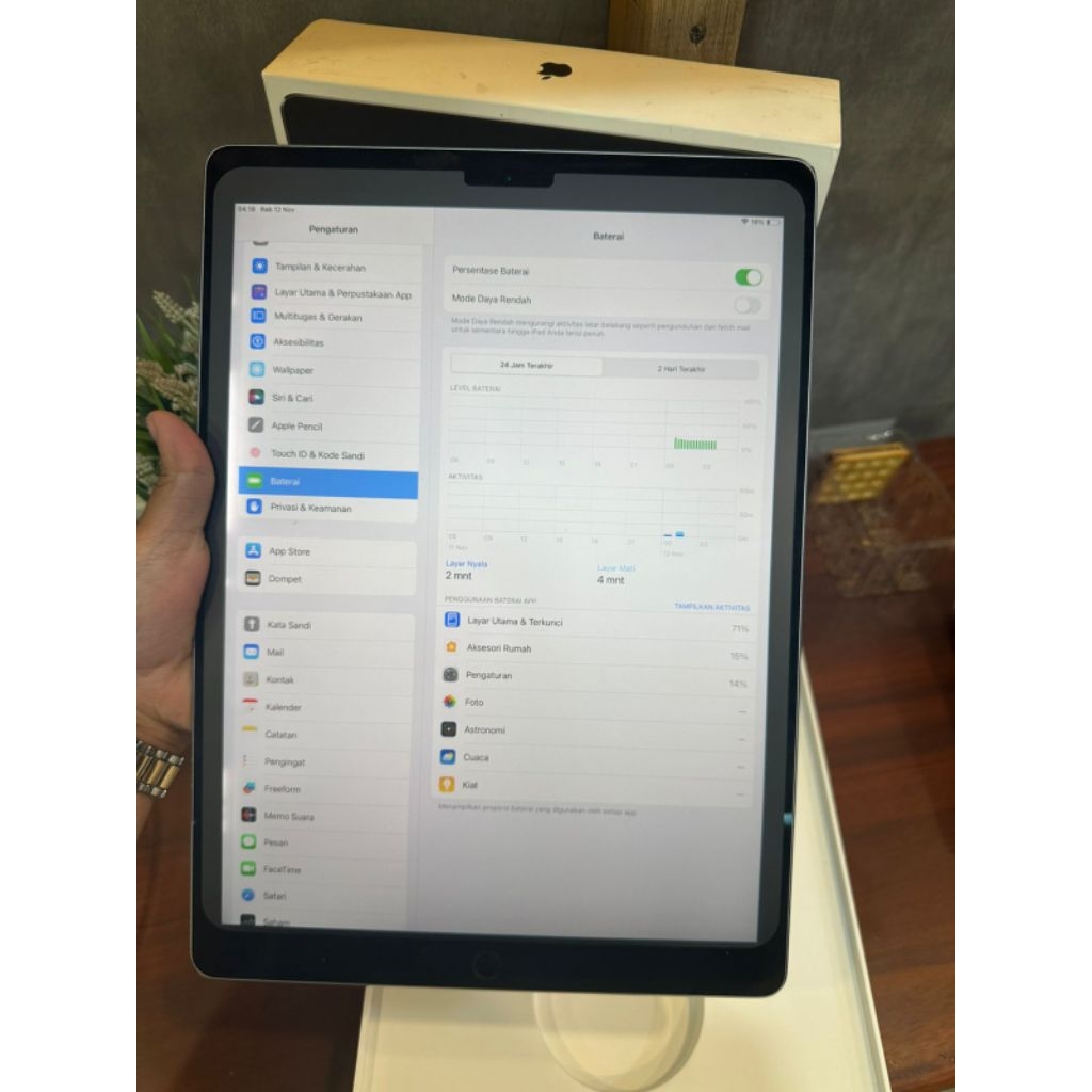 iPad Pro 2017 12.9inch 256GB Wifi Grey Lengkap