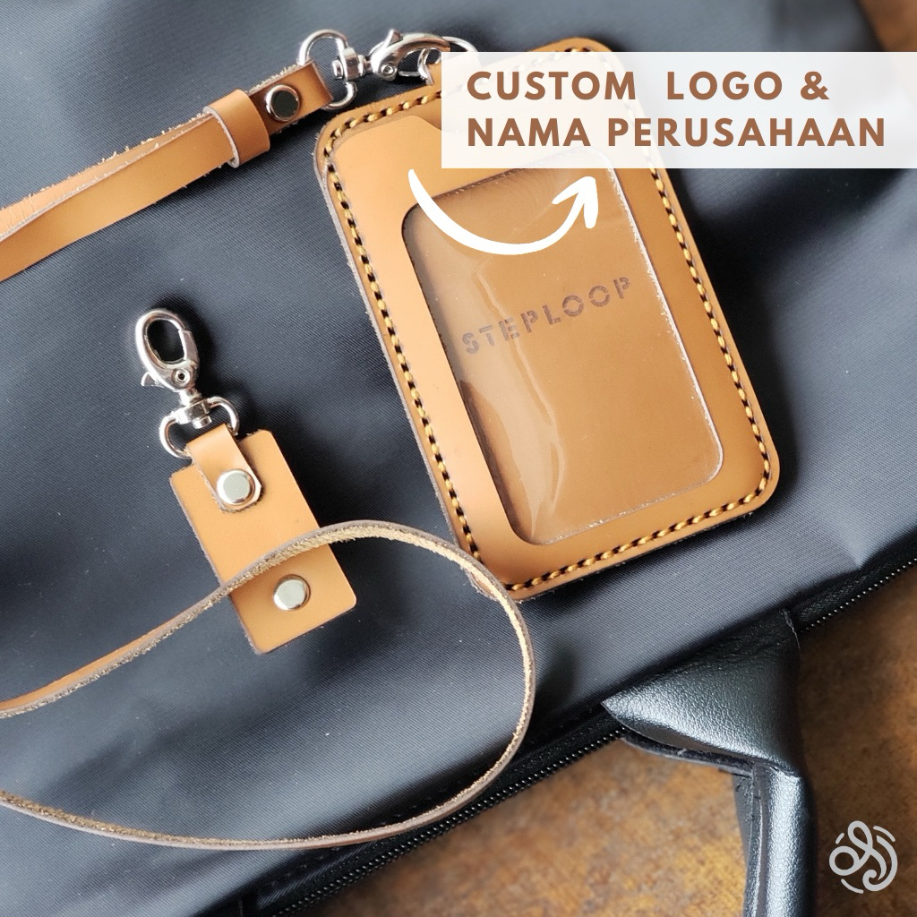 DJThree Card Holder Kulit Asli Premium Name Tag