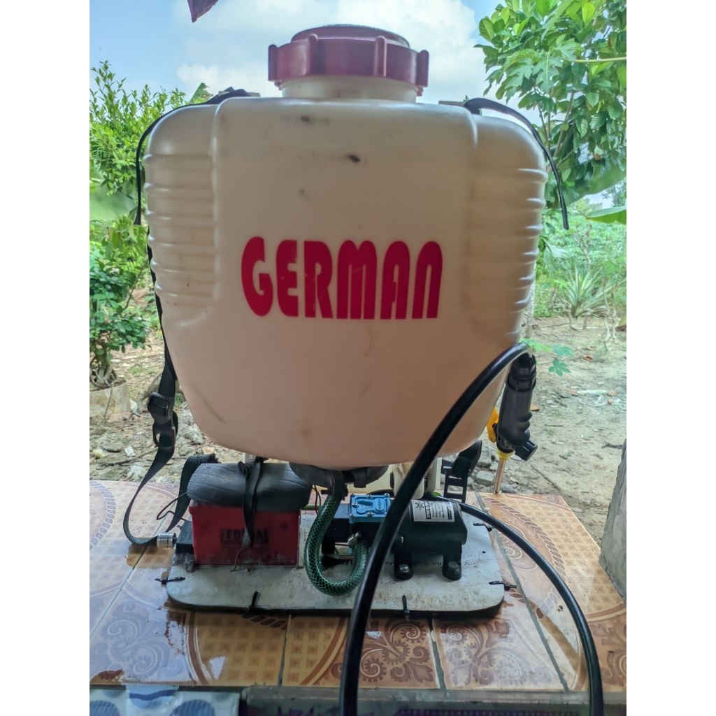tangki sprayer german/model solo bekas modif elektrik