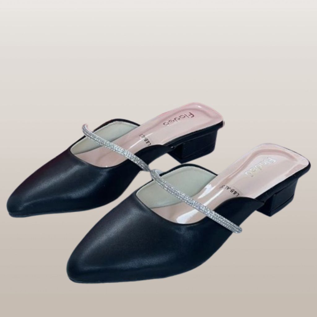 Fladeo Selop Wanita Heels 3cm G072