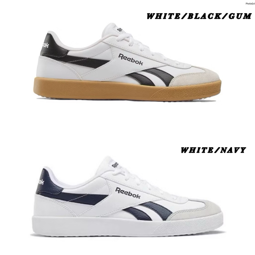 REEBOK CLASSIC CLUB SMASH EDGE S LEATHER WHITE BLACK GREY GUM ORIGINAL