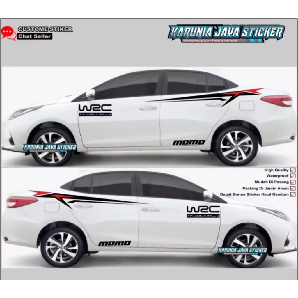 TERBARU STIKER STICKER MOBIL TOYOTA SEDAN CIVIC VIOS CAMRY COROLLA