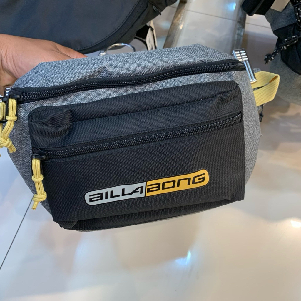 Tas Pinggang Pria Billabong Original Vista Grey Black New