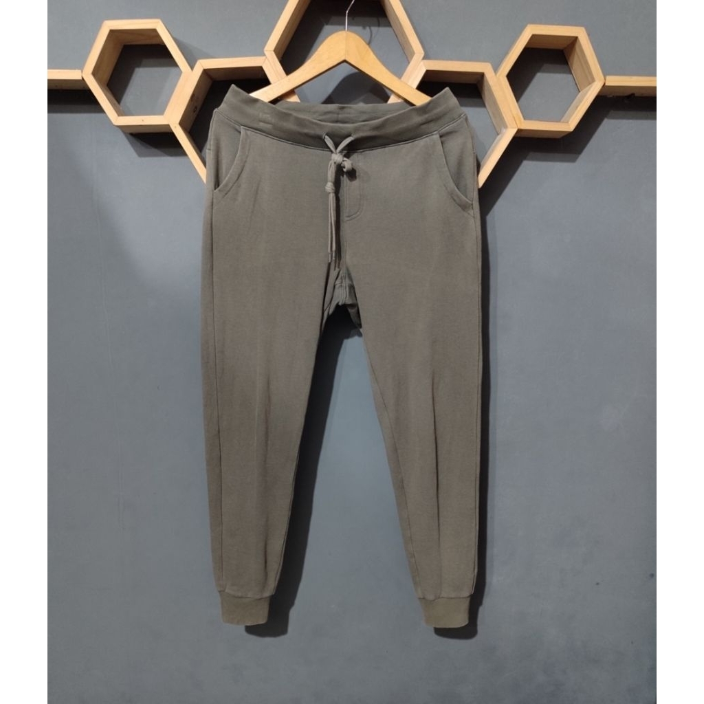 CELANA JOGGER UNIQLO SAGE SLIMFIT