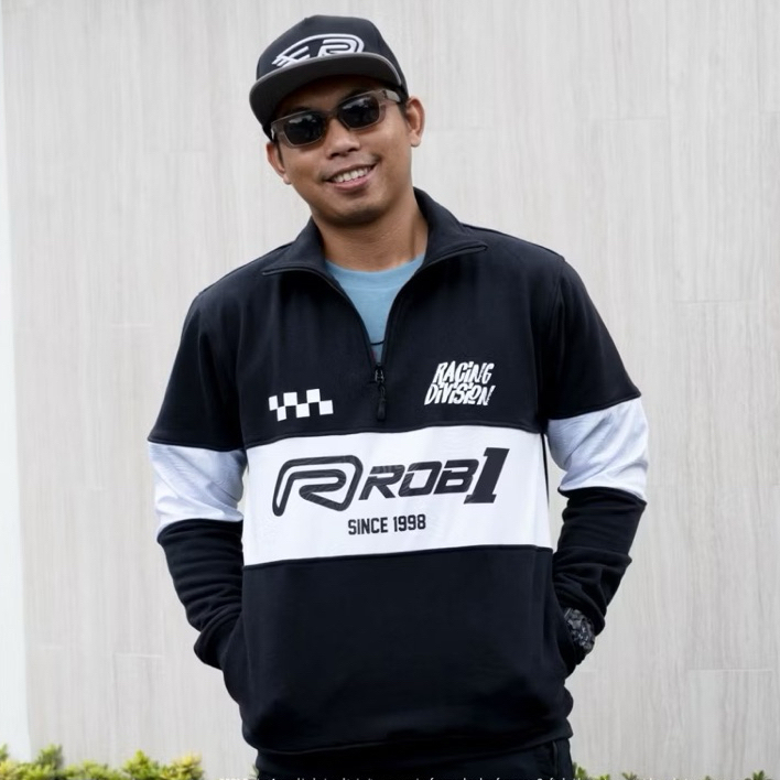 Jaket Black White Since - ROB1 Racing