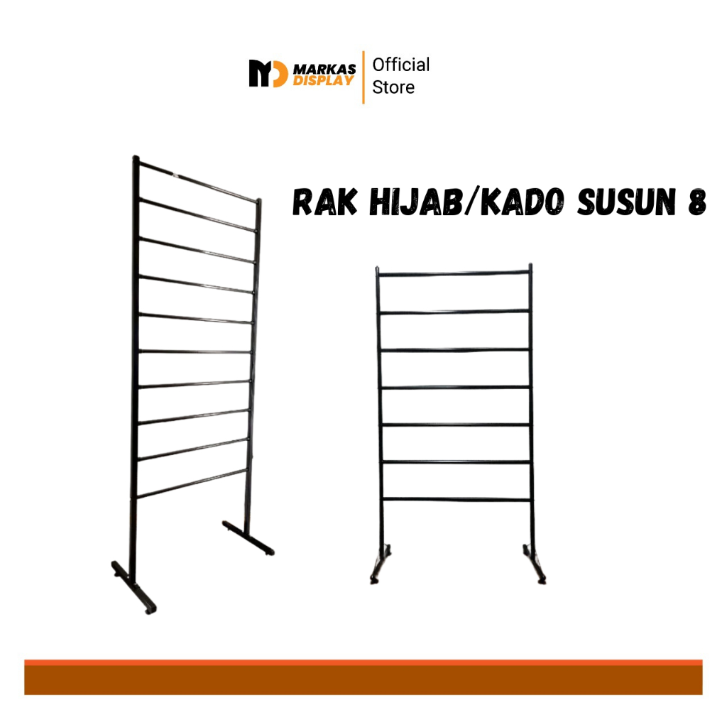 Rak Gawang Hijab 8 Susun Besi Tebal
