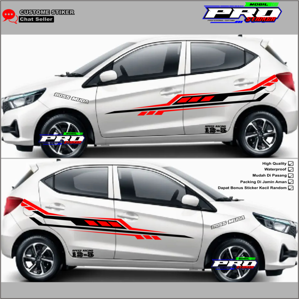 NEW STIKER MOBIL BRIO STIKER CUTTING HONDA BRIO STIKER MOBIL BRIO TERLARIS