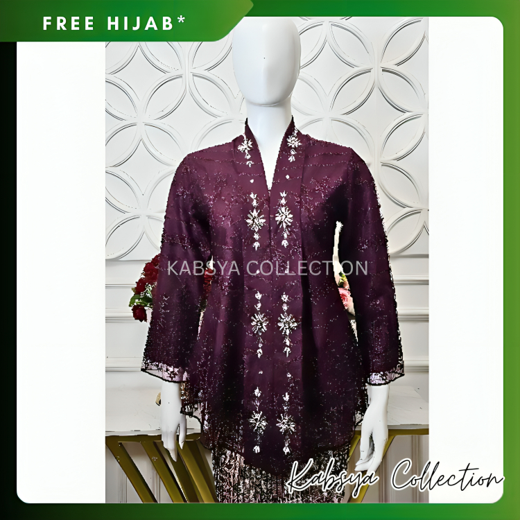 Instant COD - Kebaya Kutu Baru Kartini / Kebaya Kurung Melayu Bahan Brokat / Kebaya Payet / Kebaya M