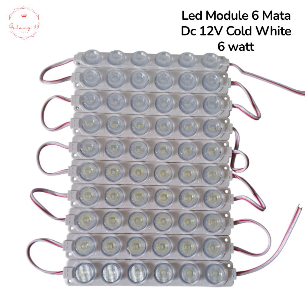 Led Module 6 mata Dc 12V cold white