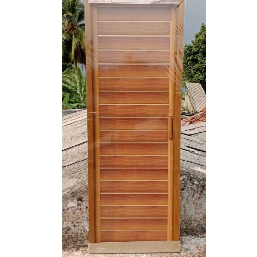 PLF - Pintu PVC kamar mandi / PINTU PVC MURAH BAHAN PLAVON PVC MOTIF