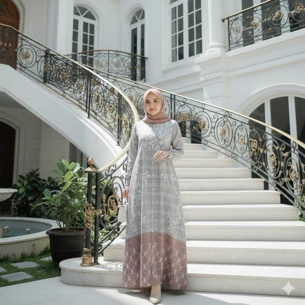 Gamis Maxmara Luxury Gamis Lebaran Elegan Wanita Muslim Bahan Premium Nyaman Dipakai