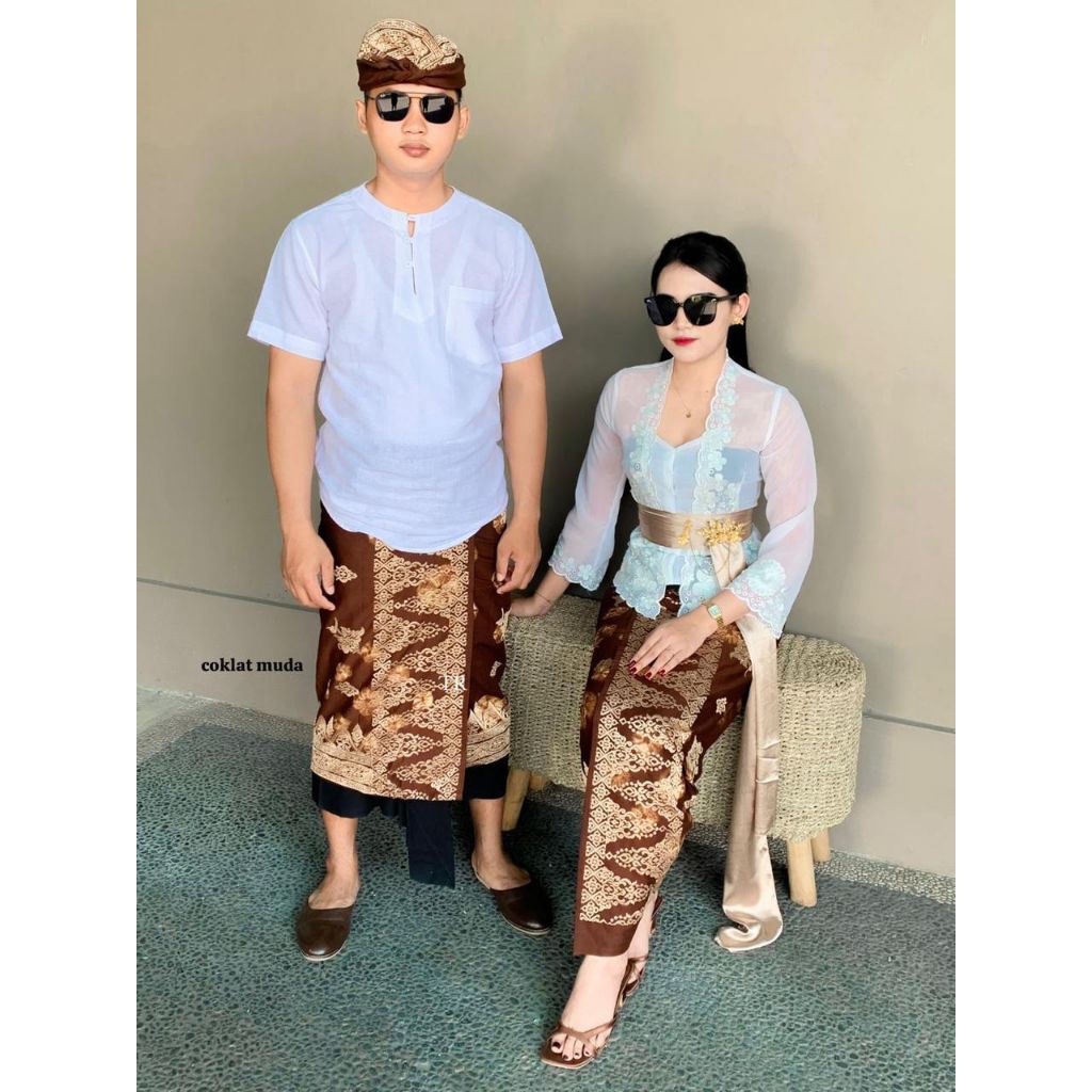 set couple songket bordir jumputan