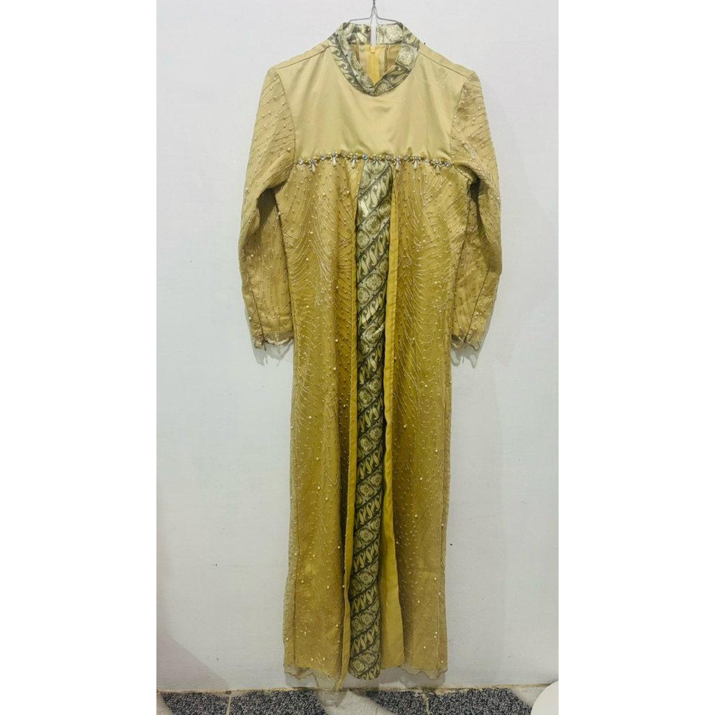 PL GAUN BRUKAT KOMBINASI BATIK