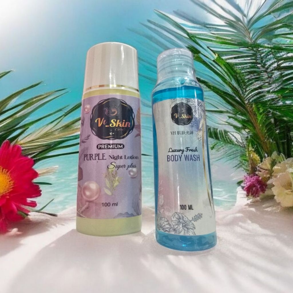 hb malam pemutih badan premium super plus+sabun cair bpom lotion whitening