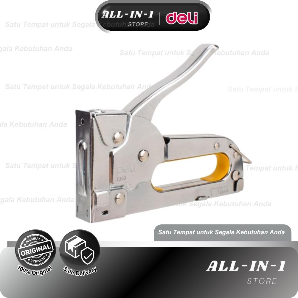 Deli Staple Gun Set ET35011 8mm | Tembakan Staples + Isi Staples | Heavy Duty Stapler