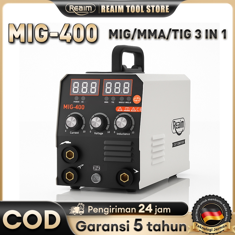 Reaim mesin las listrik solder mesin las MIG-400 IGBT travo las 900 watt Power Welding Tools