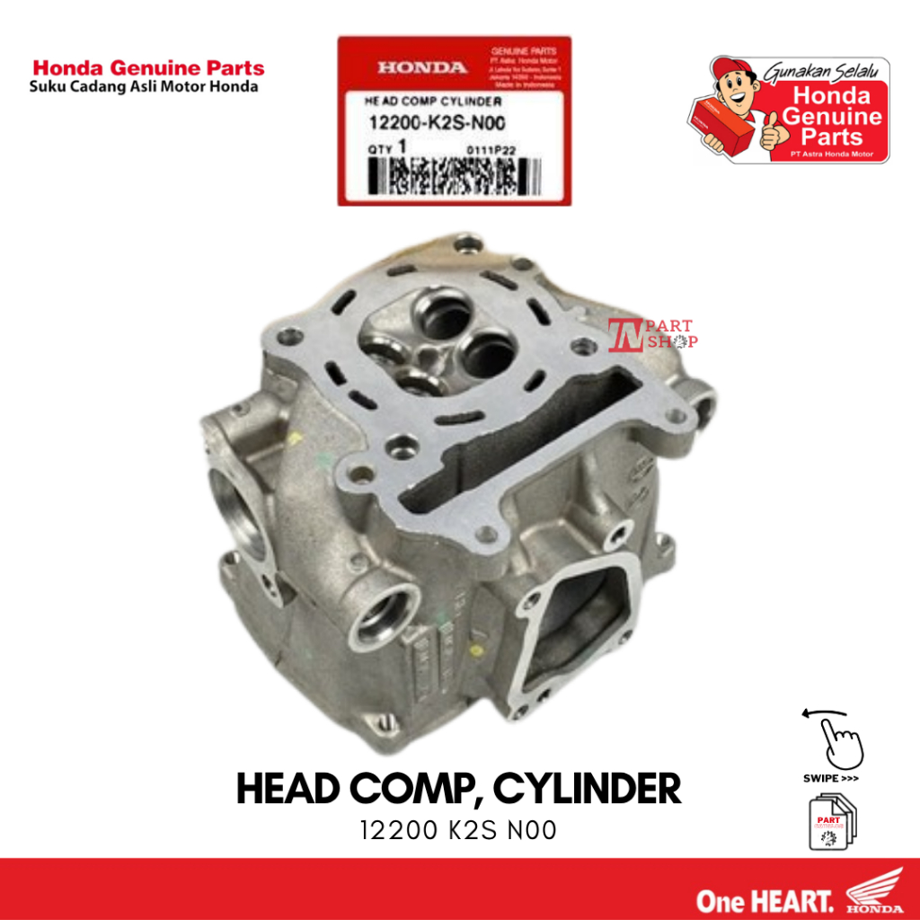 Kepala Silinder (Head Comp, Cylinder) - ADV160, PCX160, Vario160 & Stylo160 / 12200-K2S-N00