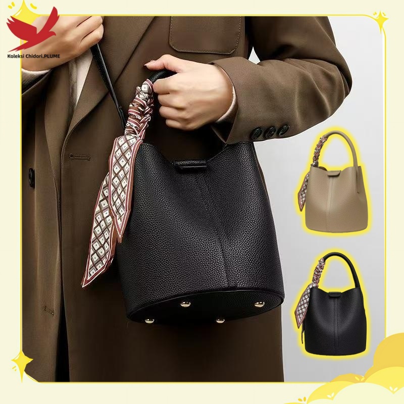 Koleksi Seribu Burung.PLUME-Tas Wanita Viney 2023 Kulit Asli Gaya Eropa