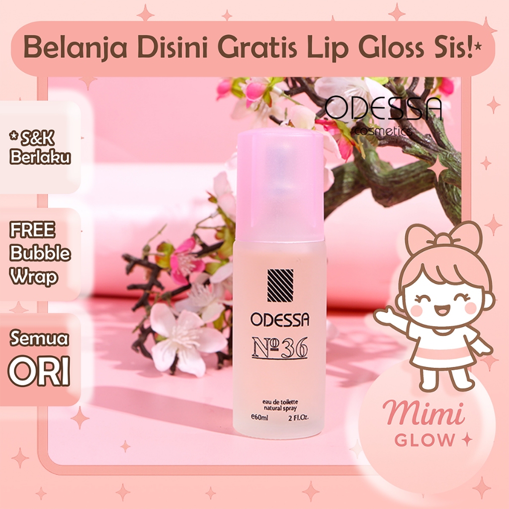 ODESSA EDT Perfume 60ml Parfum No. 15 Odesa Eau de Toilette BPOM EDT Pria Wanita * MIMI GLOW *