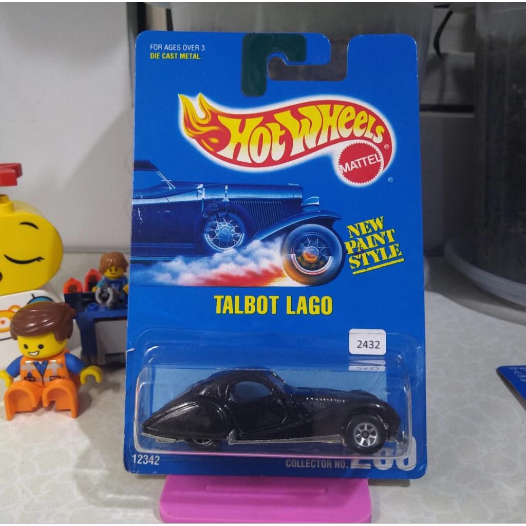 Hot Wheels 1991 Blue Card Talbot Lago 2432-Ada Minus