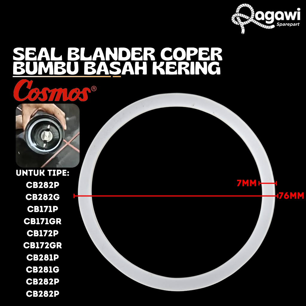Karet Blender Cosmos Bumbu Basah Kering / Wet Mill CB282P CB282G CB172P CB812G Original - Karet Bumb