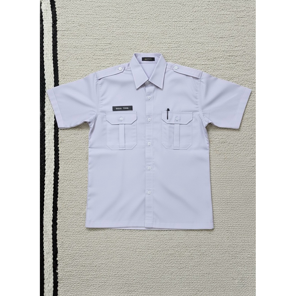Sakhapremium.id - PDH Baju Kemeja Putih PNS Guru  Kerja Lengan Pendek Kantoran Terlaris  Katun Toyob