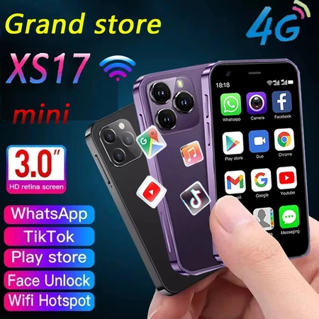 Hp Smartphone sentuh ultra mini ram 12/512GB jaringan 4G Garansi Termurah XS17