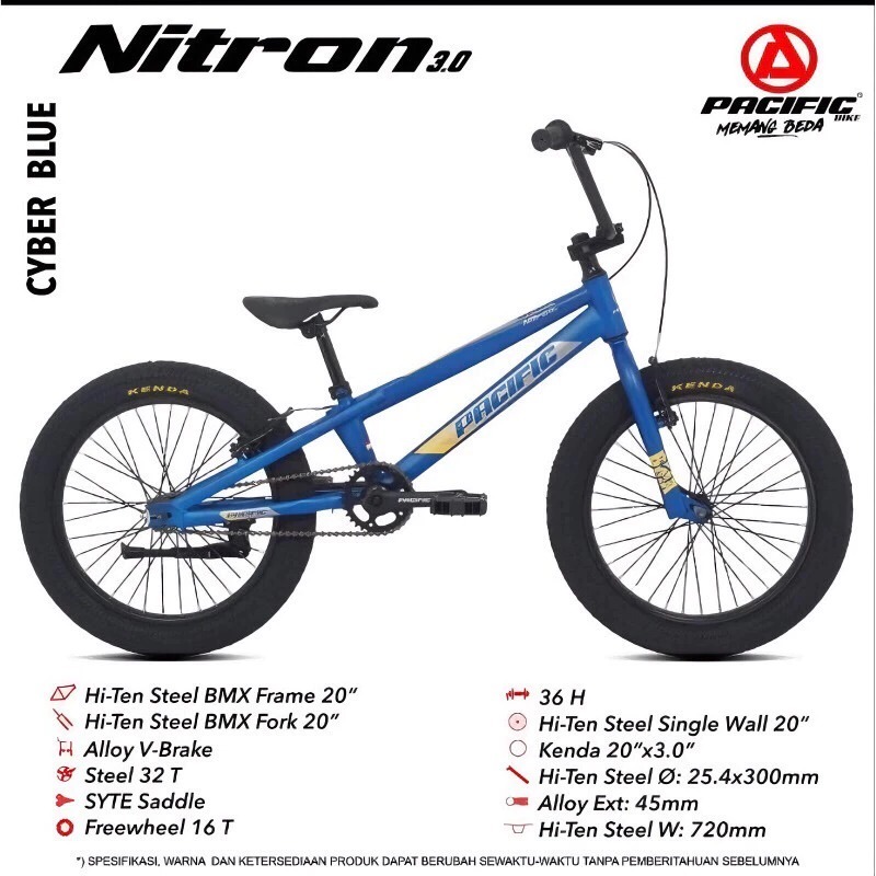 SEPEDA 20 BMX PACIFIC NITRON 3.0 POLOS