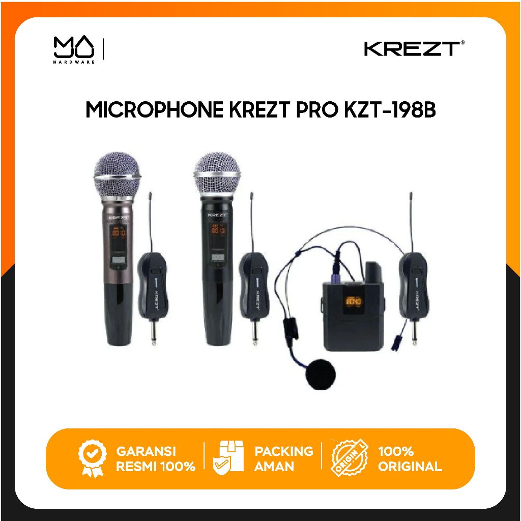 Microphone KREZT KZT-198B - Garansi Resmi