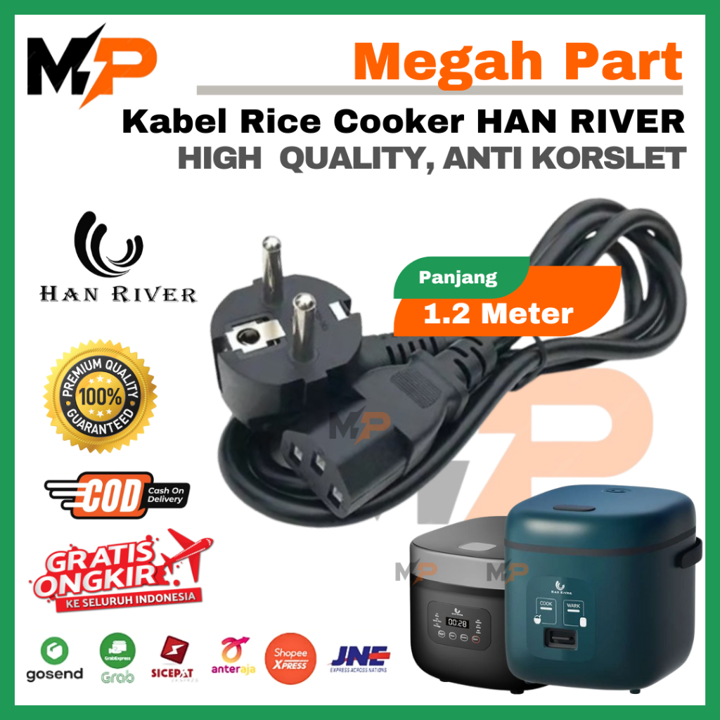 Kabel Rice Cooker MagicCom HAN RIVER | Cok Kabel MagicCom HAN RIVER | Kabel Listrik Magic Com HAN RI
